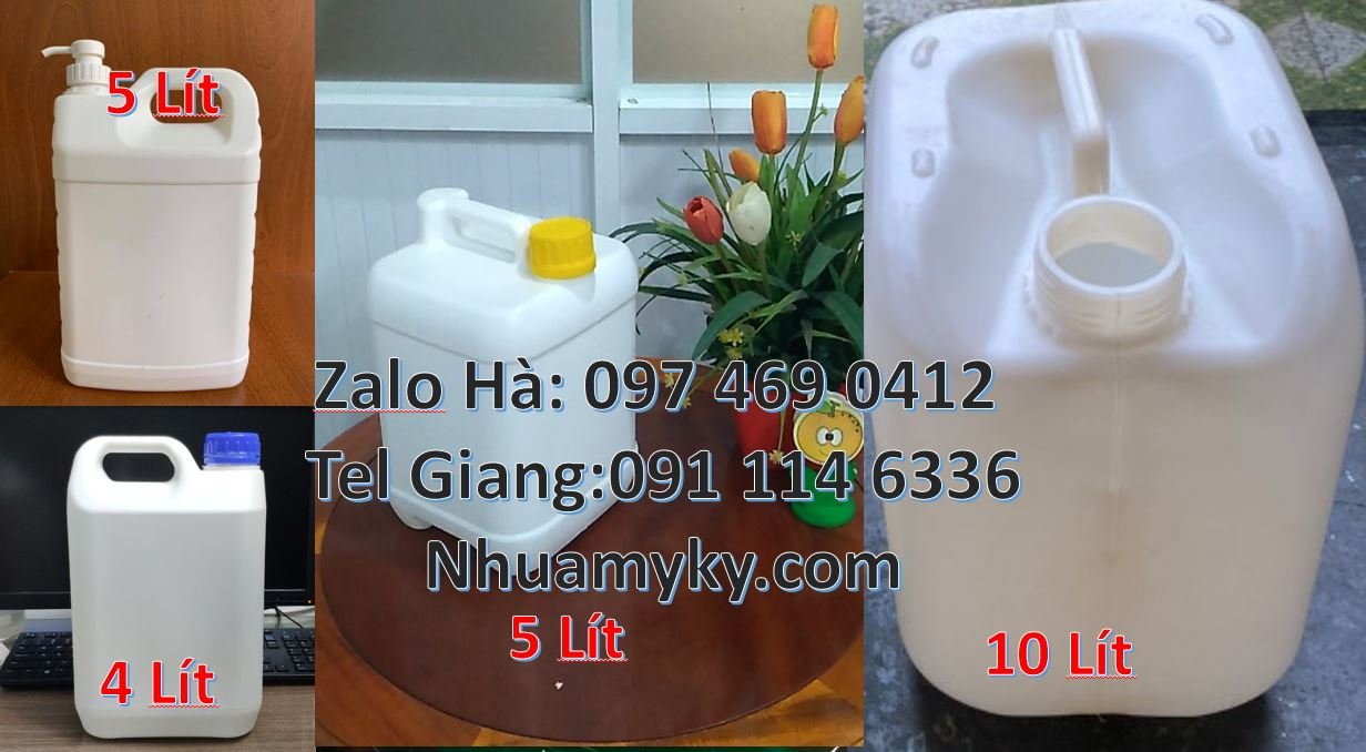 Bán can nhựa 5l có nắp thoát khí,can nhựa 10l đựng xăng dầu hóa chất