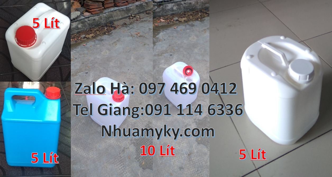 Bán can nhựa 5l có nắp thoát khí,can nhựa 10l đựng xăng dầu hóa chất