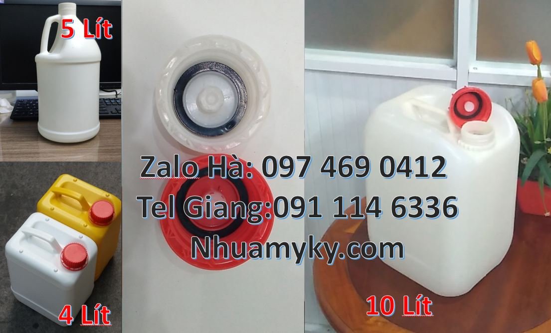Bán can nhựa 5l có nắp thoát khí,can nhựa 10l đựng xăng dầu hóa chất