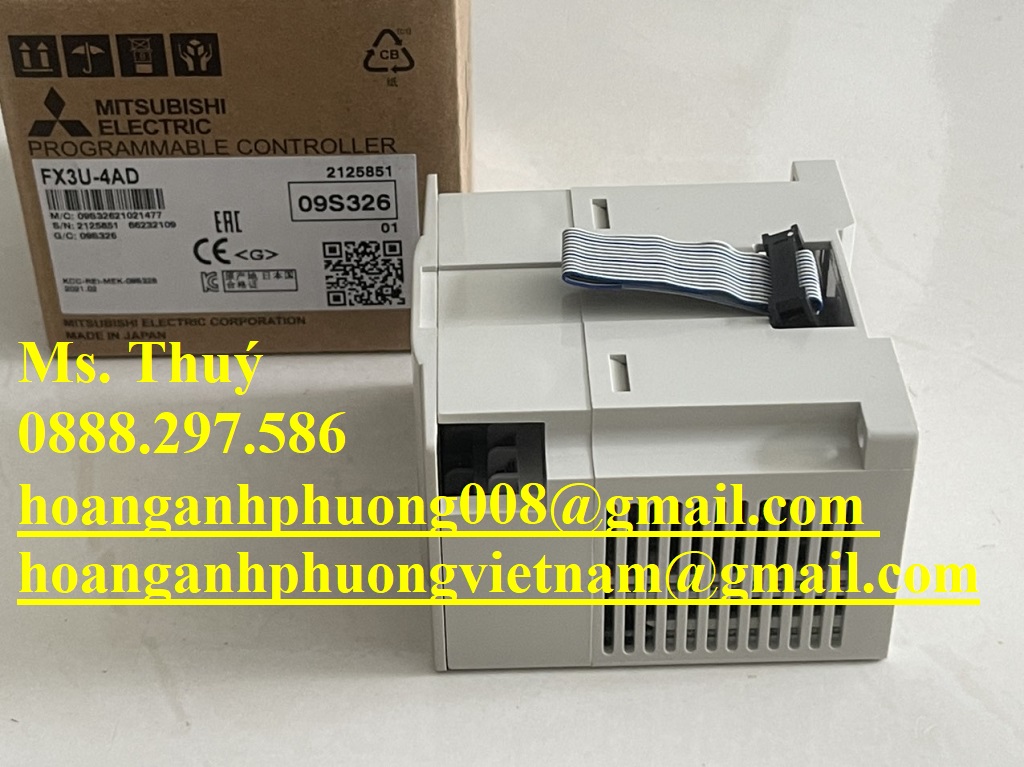Chính hãng - Module Mitsubishi FX3U-4DA - Freeship toàn quốc