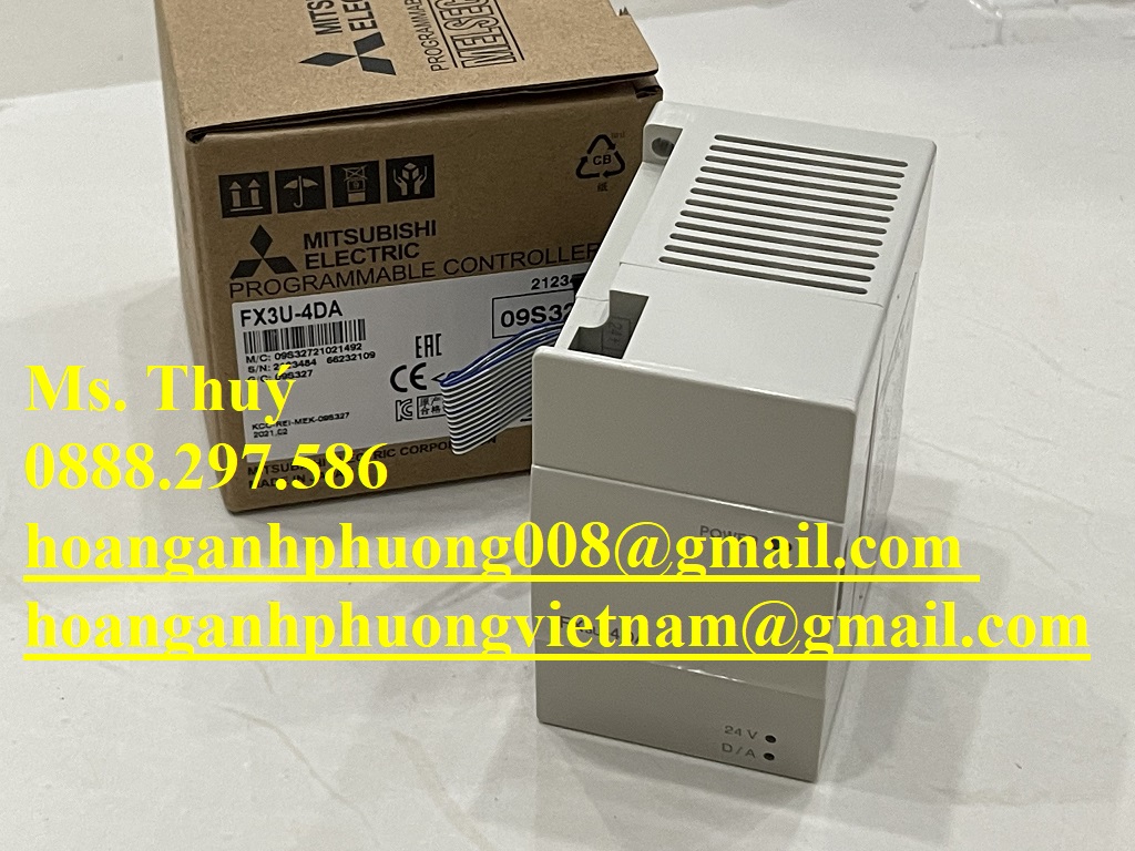 Chính hãng - Module Mitsubishi FX3U-4DA - Freeship toàn quốc