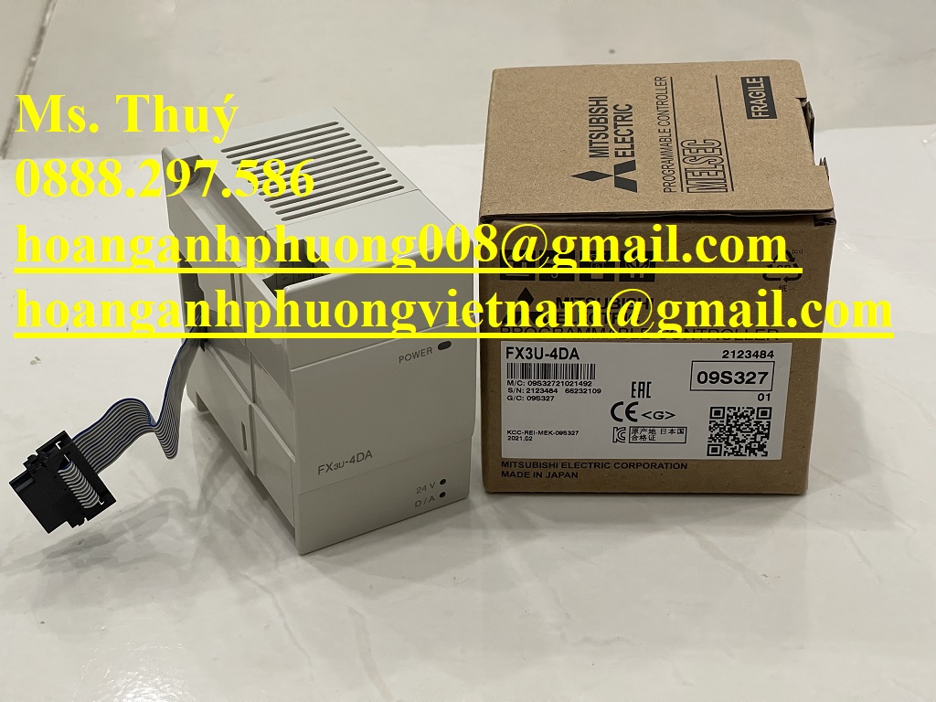 Chính hãng - Module Mitsubishi FX3U-4DA - Freeship toàn quốc
