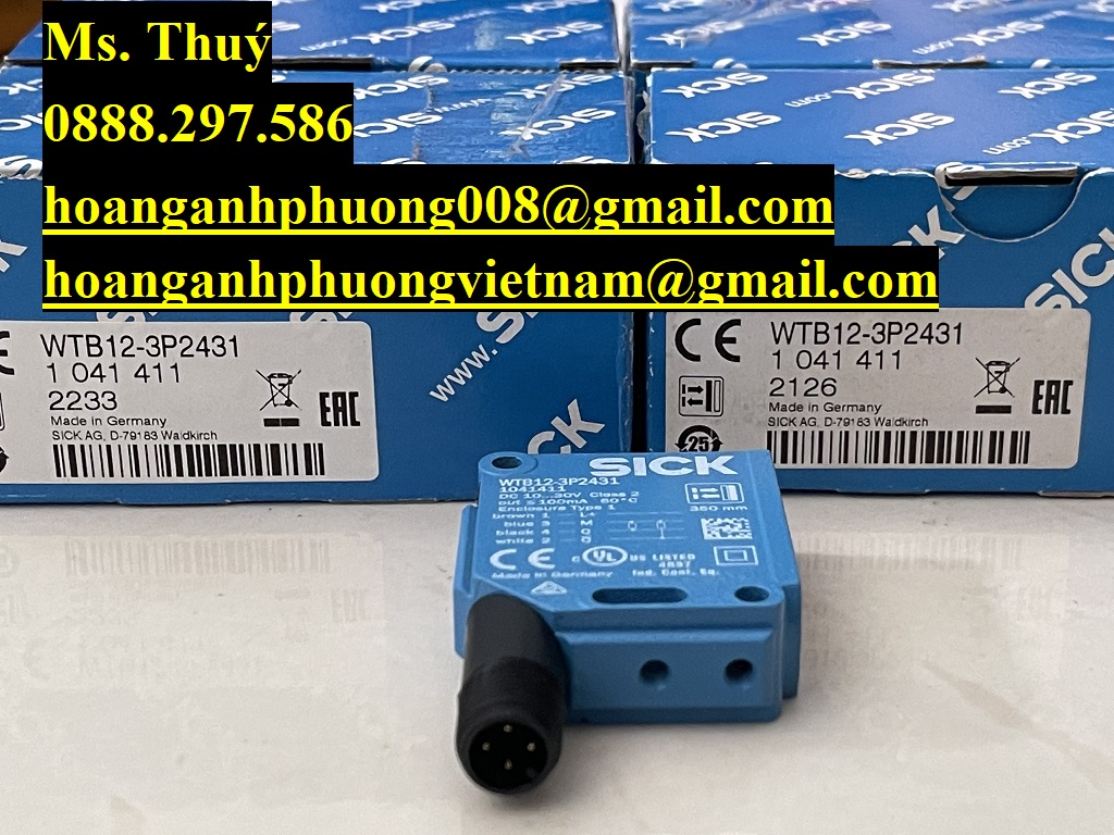 Cảm biến quang Sick WTB12-3P2431 - Mới 100% - Toàn quốc