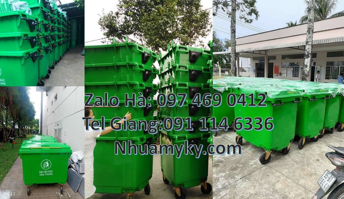 Bán xe thu gom rác cỡ lớn 660l nắp đậy có bánh xe,xe thu gom rác 1000l