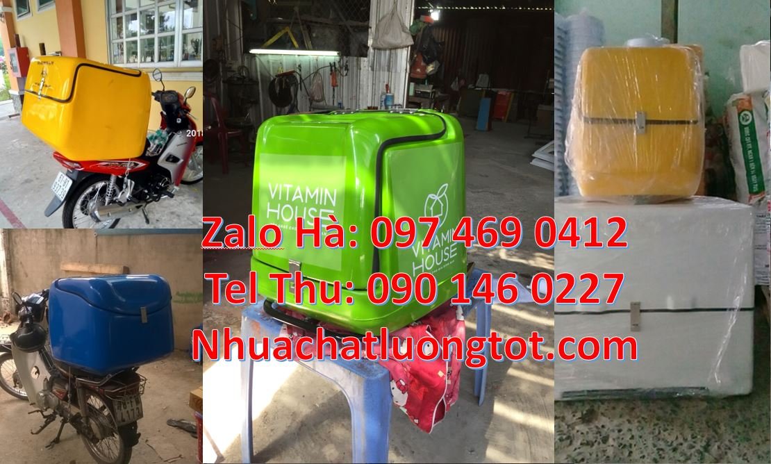Bán thùng giao hàng đồ ăn nước uống,thùng giao hàng sau xe máy giá rẻ