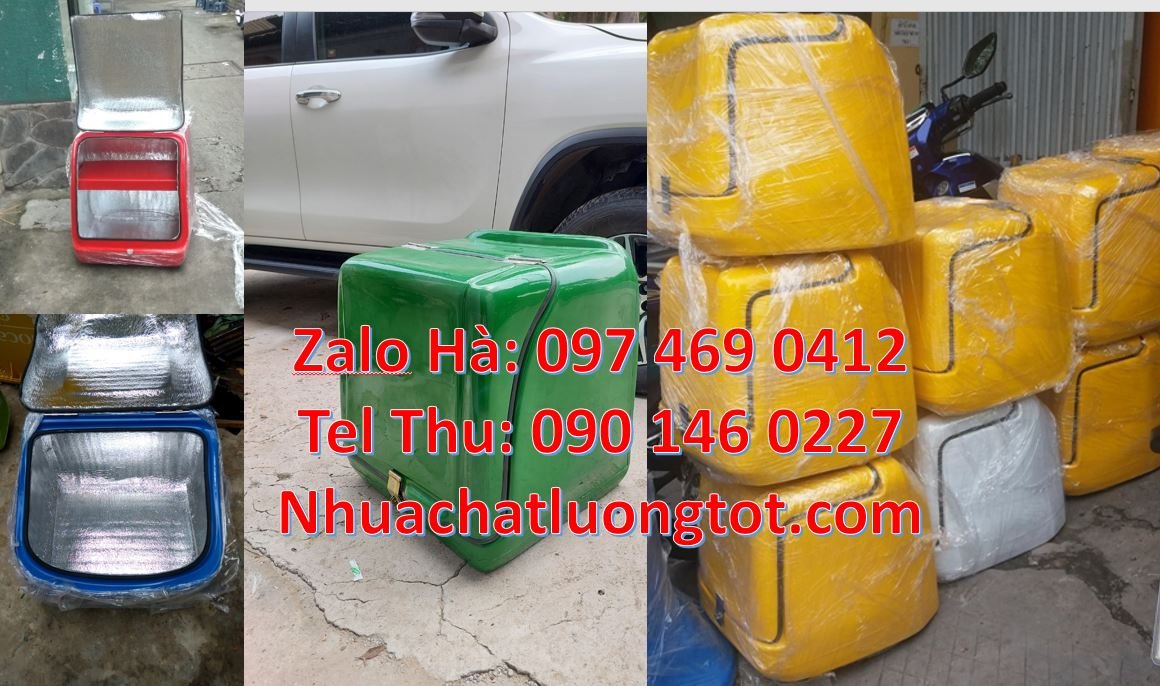 Bán thùng giao hàng đồ ăn nước uống,thùng giao hàng sau xe máy giá rẻ