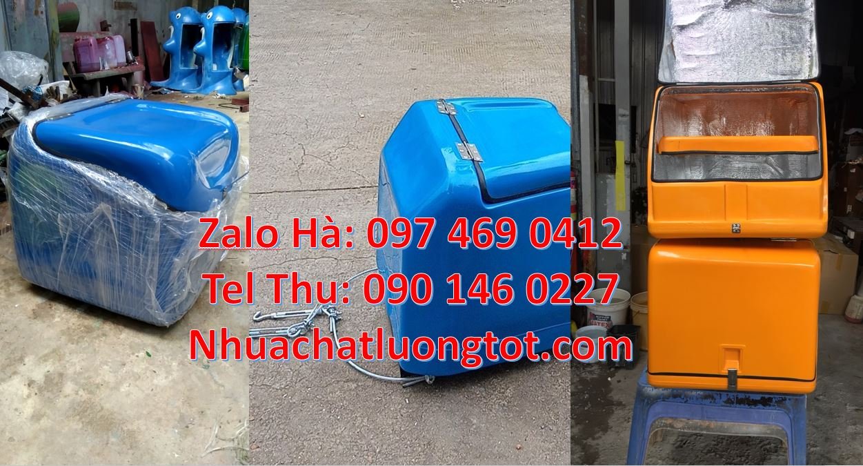 Bán thùng giao hàng đồ ăn nước uống,thùng giao hàng sau xe máy giá rẻ