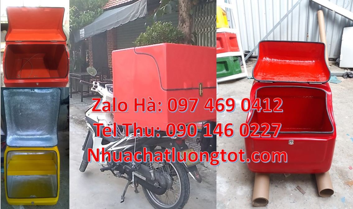 Bán thùng giao hàng đồ ăn nước uống,thùng giao hàng sau xe máy giá rẻ
