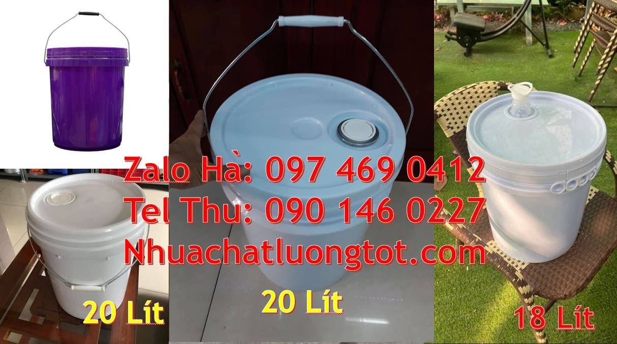 Bán thùng đựng sơn 10l có quai xách,thùng sơn 25l đựng chất lỏng nông