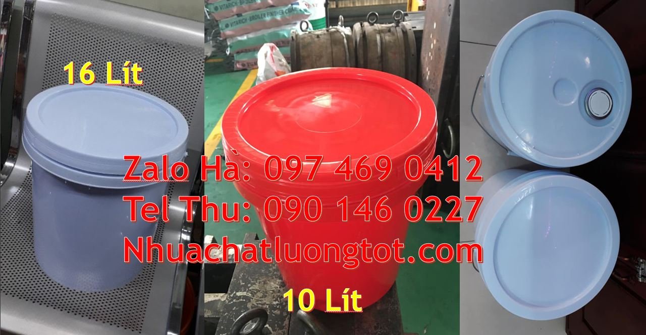 Bán thùng đựng sơn 10l có quai xách,thùng sơn 25l đựng chất lỏng nông