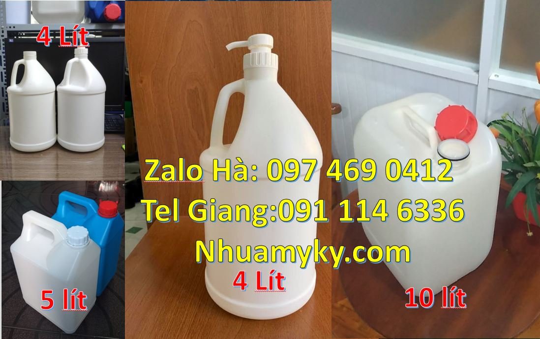 Bán can nhựa nhỏ 4l có nắp thoát khí đựng nước mắm,can nhựa 10l giá rẻ