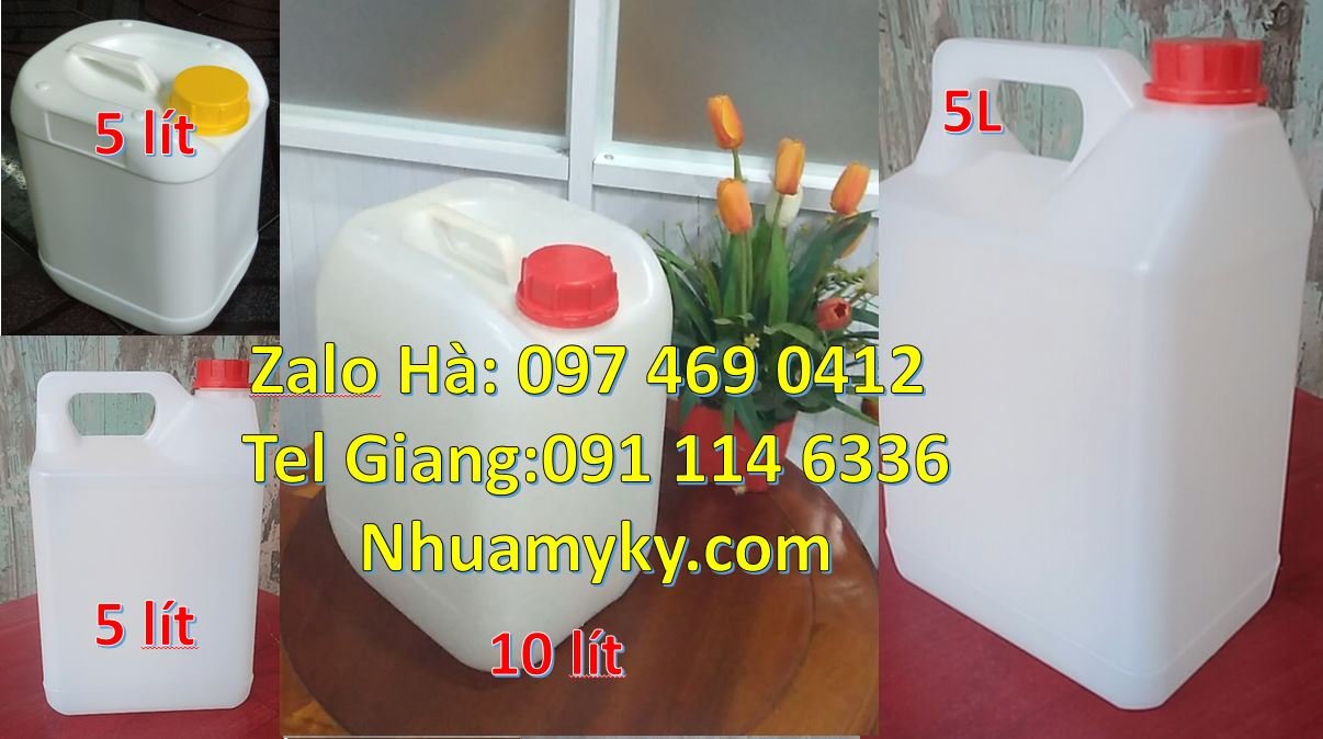 Bán can nhựa nhỏ 4l có nắp thoát khí đựng nước mắm,can nhựa 10l giá rẻ