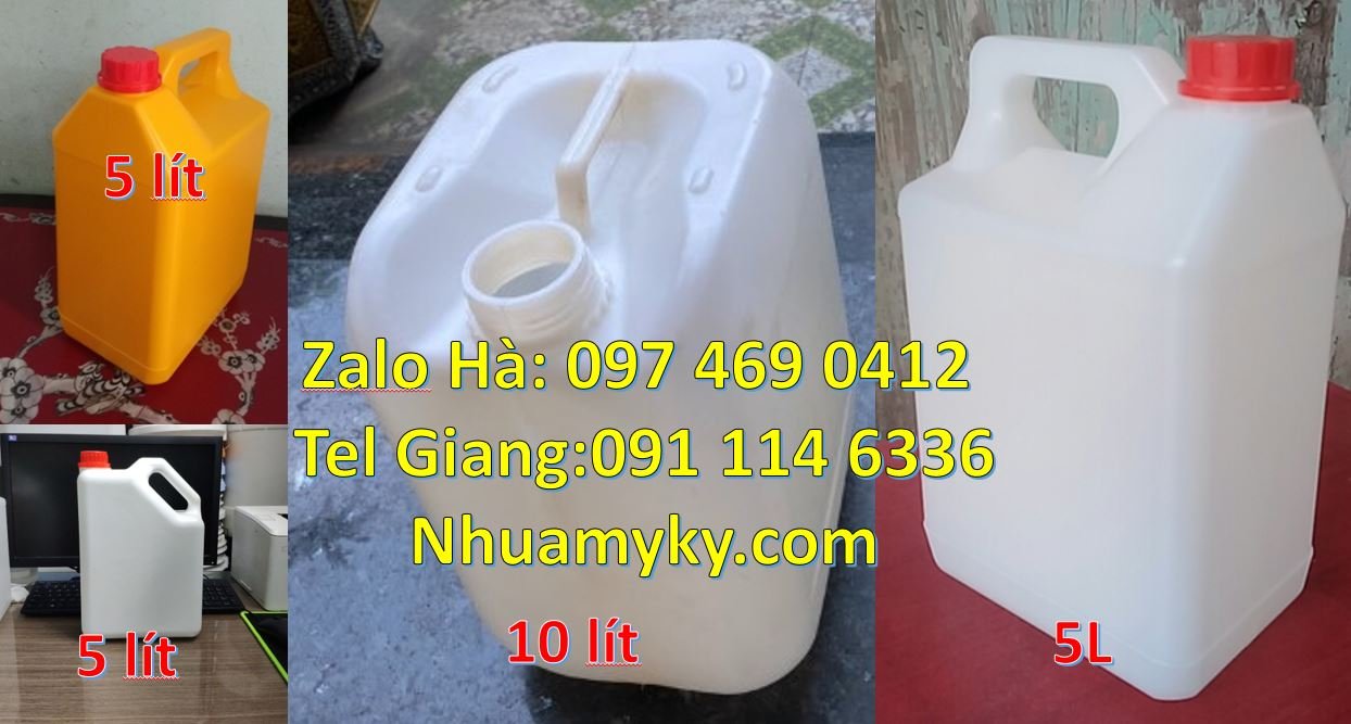 Bán can nhựa nhỏ 4l có nắp thoát khí đựng nước mắm,can nhựa 10l giá rẻ