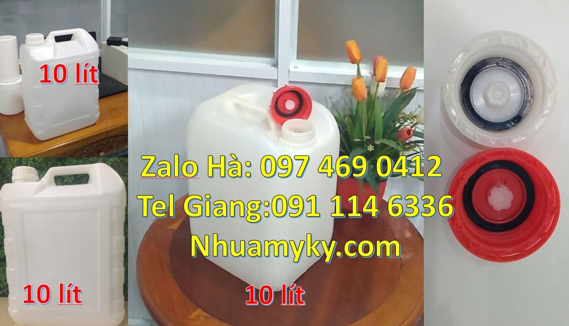 Bán can nhựa nhỏ 4l có nắp thoát khí đựng nước mắm,can nhựa 10l giá rẻ