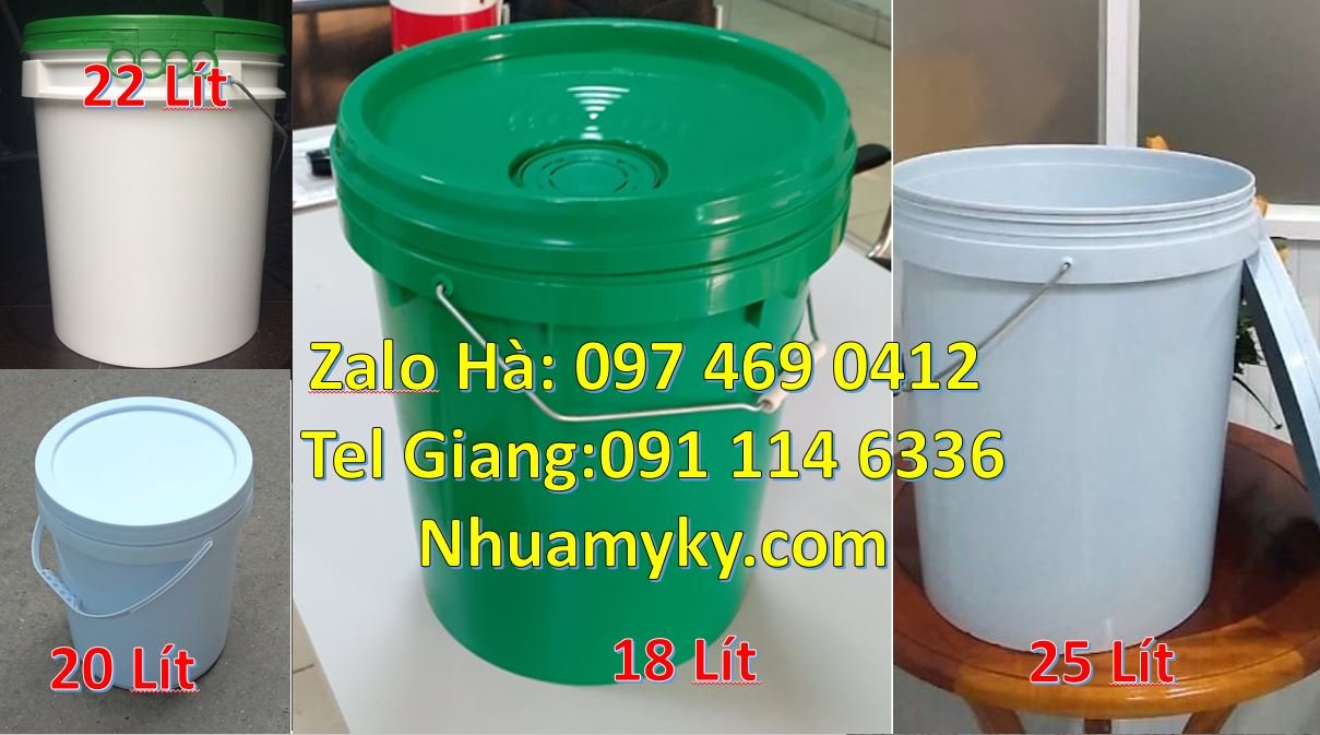 Bán thùng đựng sơn 25l có nắp chiết rót đựng hóa chất,thùng sơn 30l re