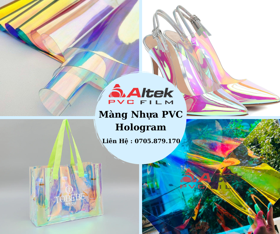 Bán Màng Nhựa PVC Hologram Ánh Kim 7 Màu tại Tp.HCM