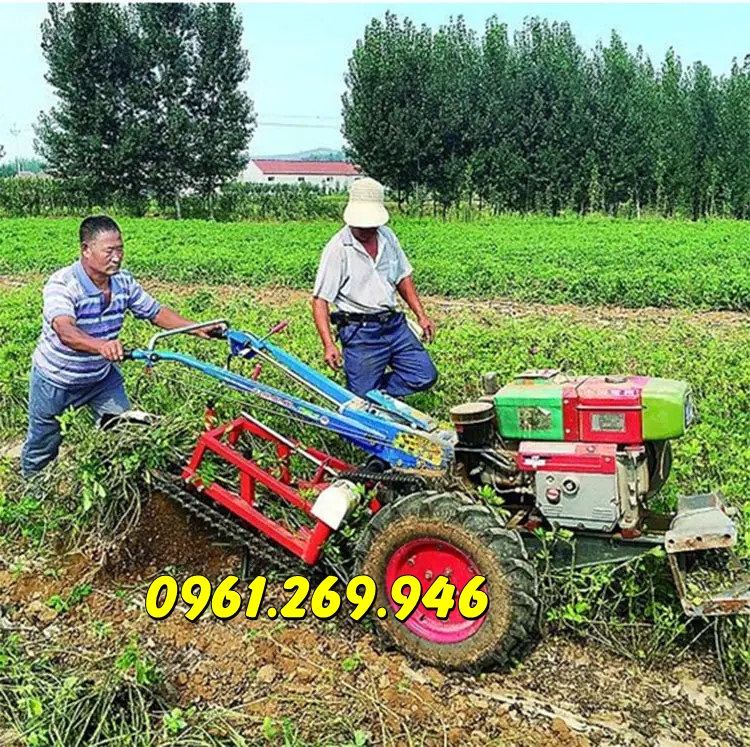 Dàn thu hoạch lạc gắn máy cày dắt tay 8HP-10HP Sumo  SM40