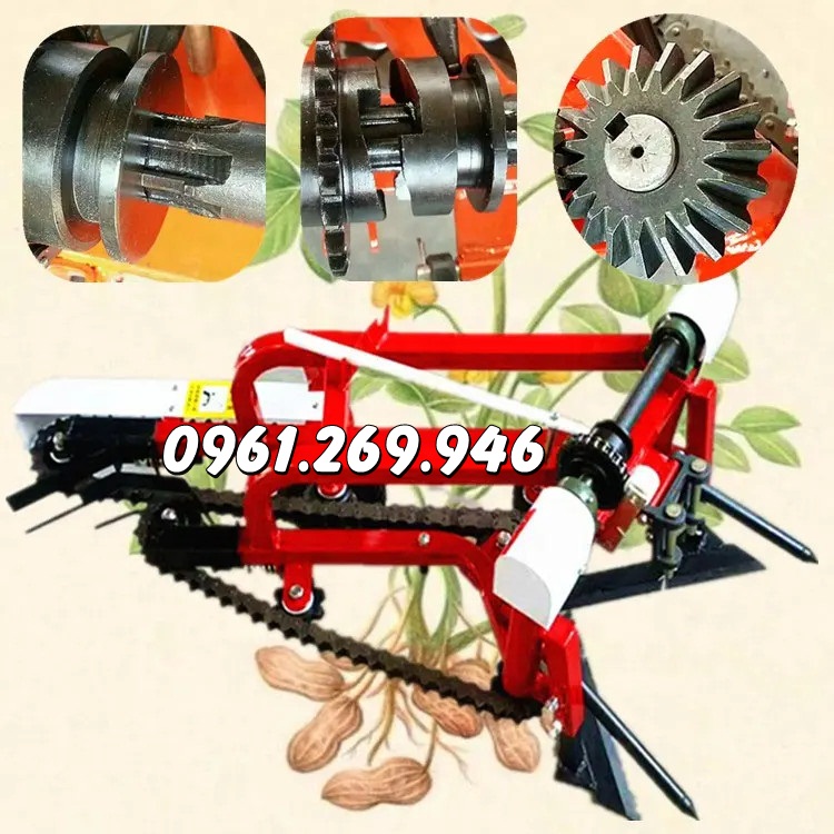 Dàn thu hoạch lạc gắn máy cày dắt tay 8HP-10HP Sumo  SM40
