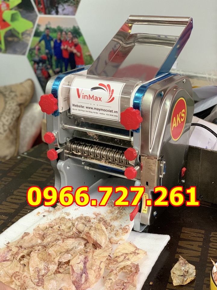 Máy cán thịt bò khô, mực khô