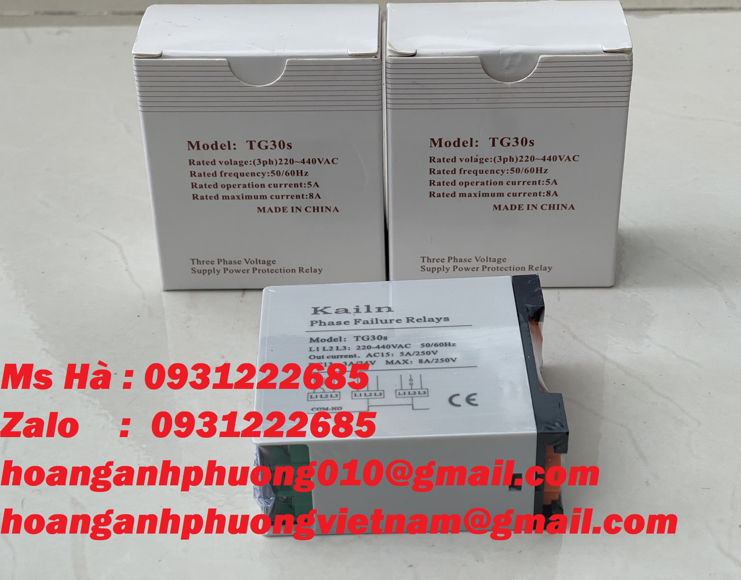 TG30S 220-440V hãng Kailn - relay bảo vệ - ưu đãi về giá hiện nay