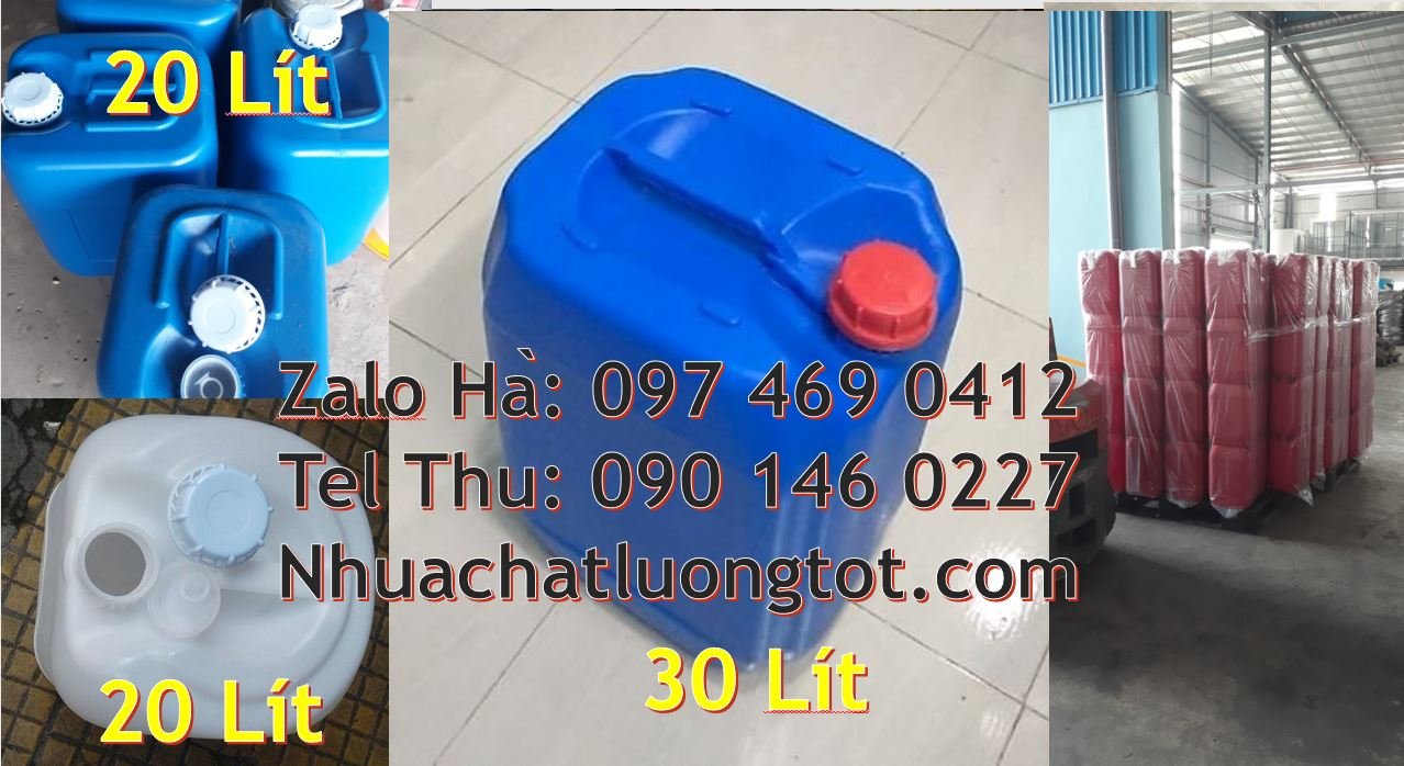 Bán can nhựa 30l có nắp thoát khí đựng hóa chất giá rẻ,can nhựa 20l mo