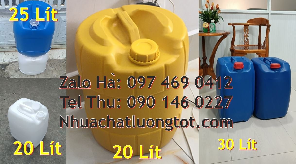 Bán can nhựa 30l có nắp thoát khí đựng hóa chất giá rẻ,can nhựa 20l mo