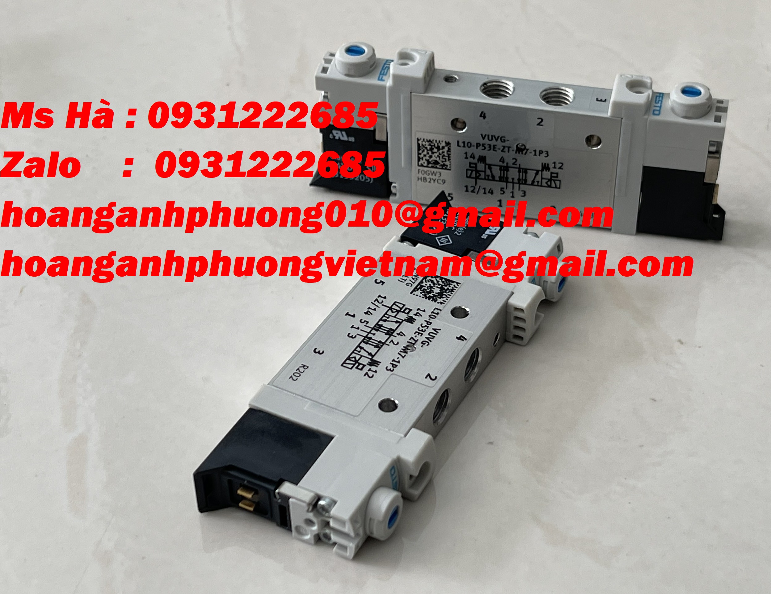 VUVG-L10-P53E-ZT-M7-1P3  van điện từ  hãng Festo nhập trực tiếp