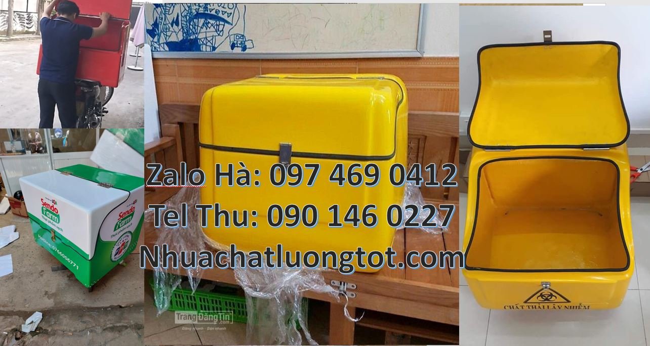 Bán thùng giao hàng đằng sau xe máy giá rẻ,thùng giao thư báo bưu điện
