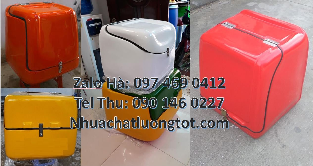 Bán thùng giao hàng đằng sau xe máy giá rẻ,thùng giao thư báo bưu điện