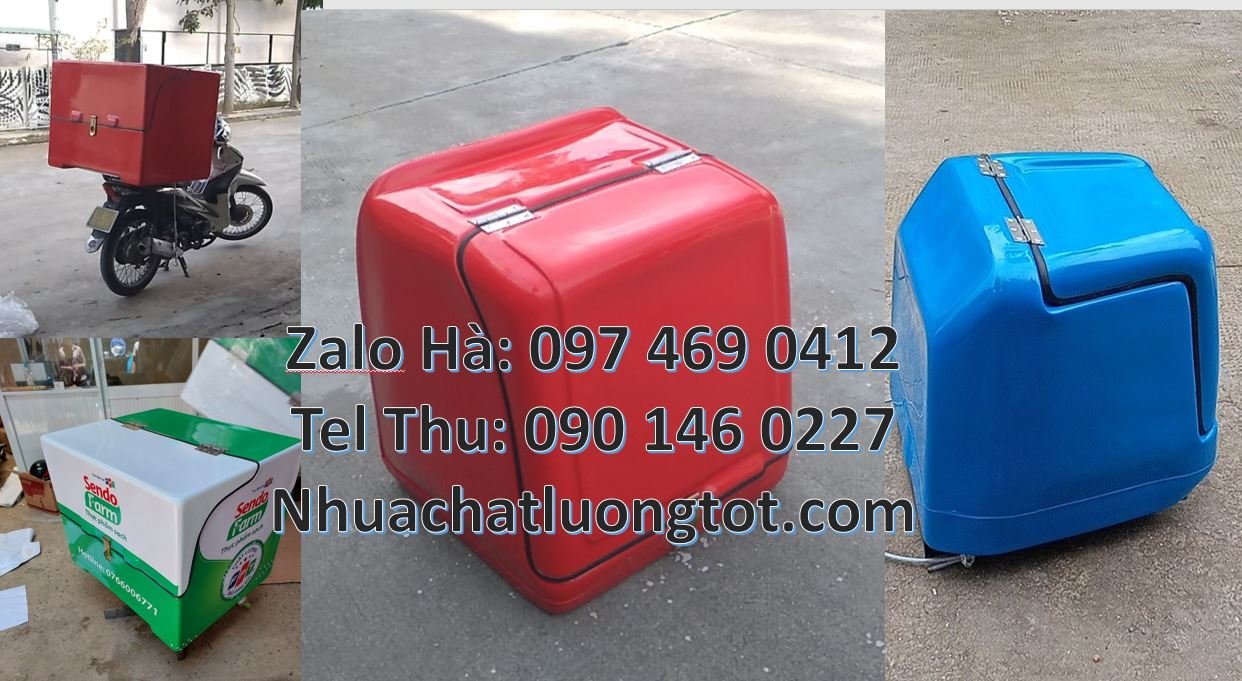 Bán thùng giao hàng đằng sau xe máy giá rẻ,thùng giao thư báo bưu điện