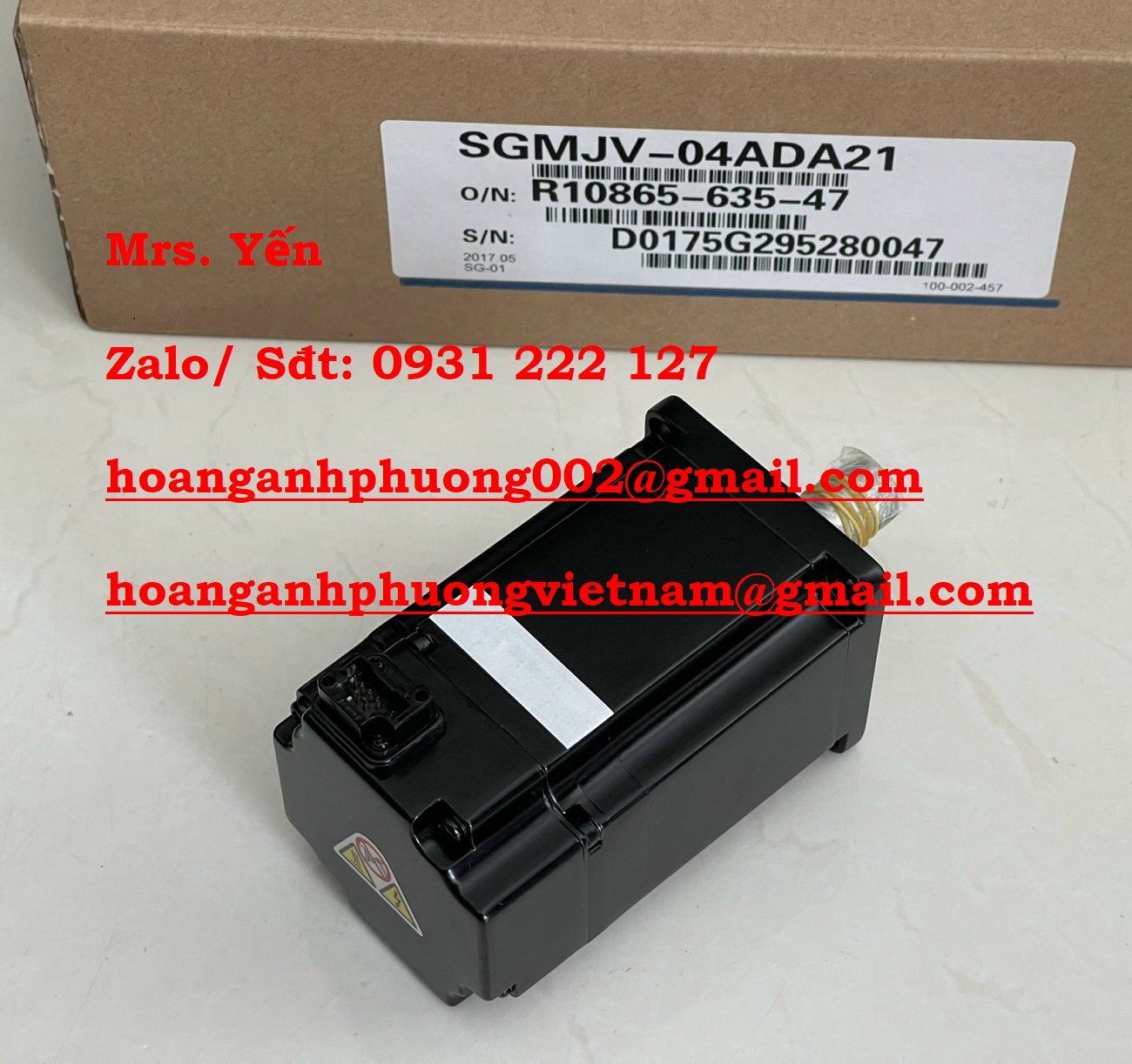 ĐỘNG CƠ YASKAWA 0.4KW SGMJV-04ADA21, GIÁ NHẬP TỐT