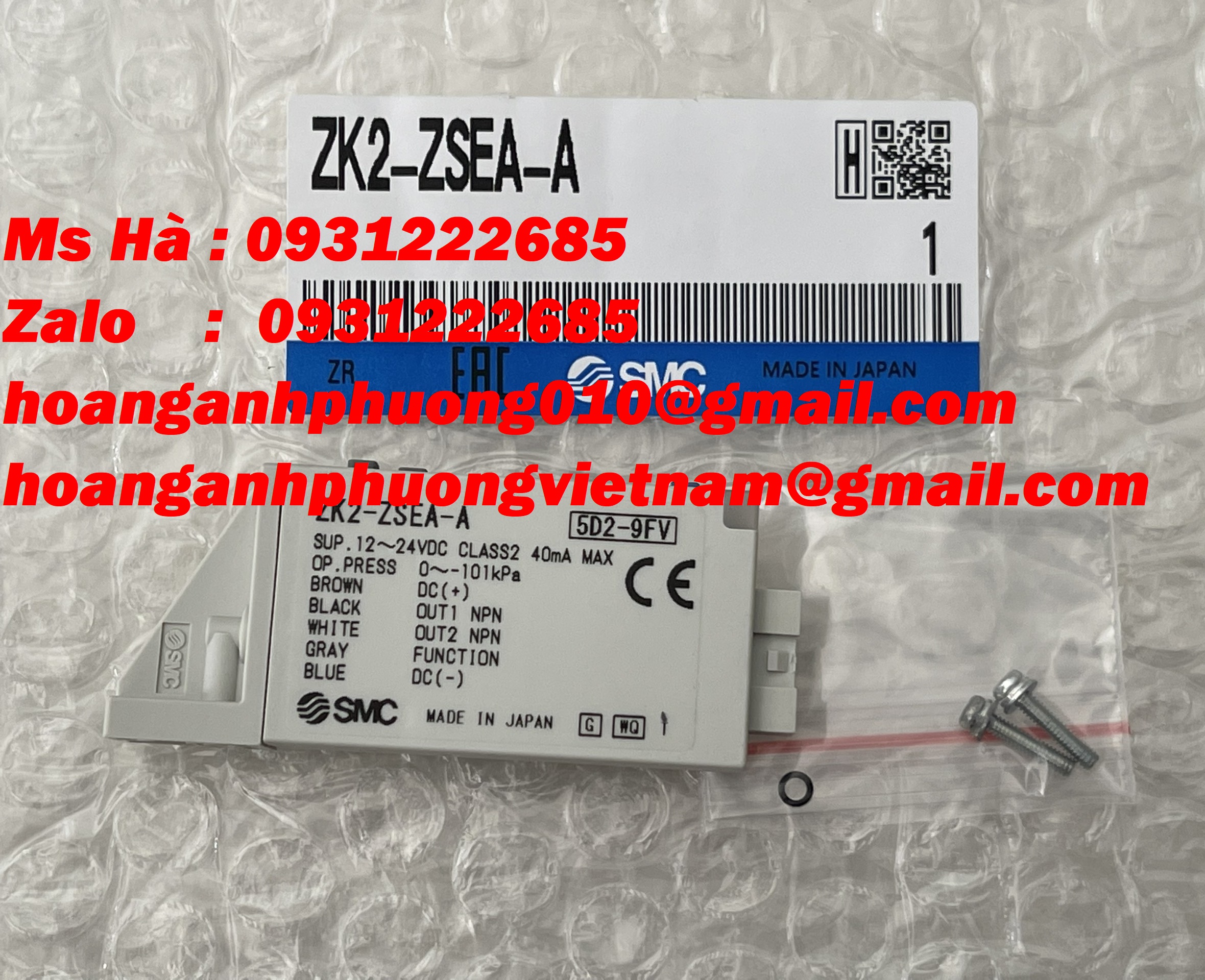 Bộ van chân không hãng SMC nhập khẩu trực tiếp ZK2-ZSEA-A