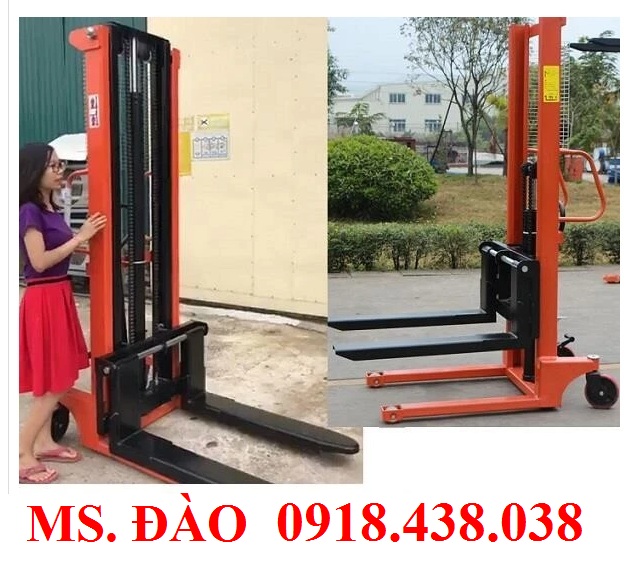 Xe nâng tay cao 1-2 tấn nâng cao 1.6m 2m 2.5m 3m nhập khẩu giá rẻ