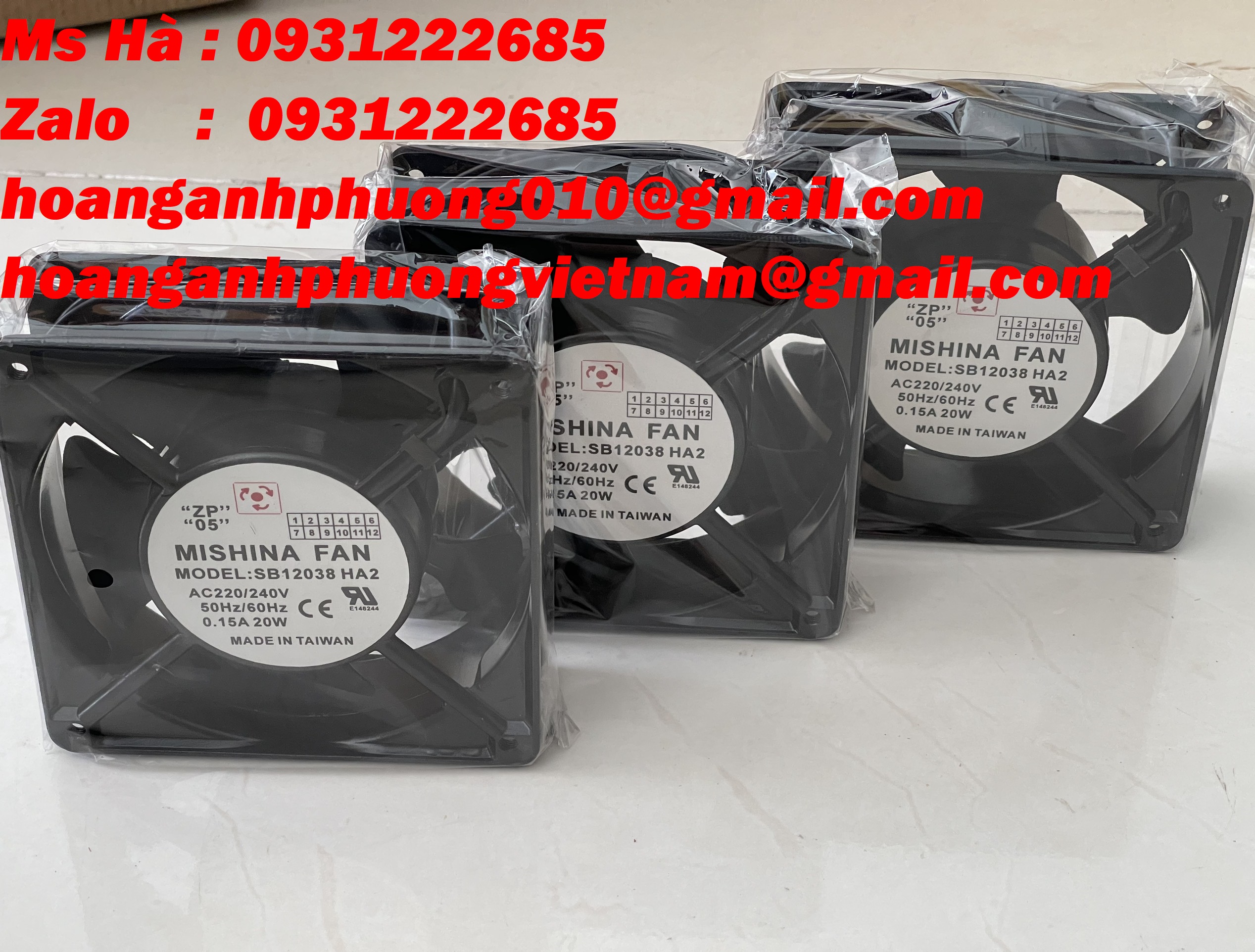 Quạt công nghiệp Mishina giá tốt toàn quốc SB12038 HA2 hàng mới