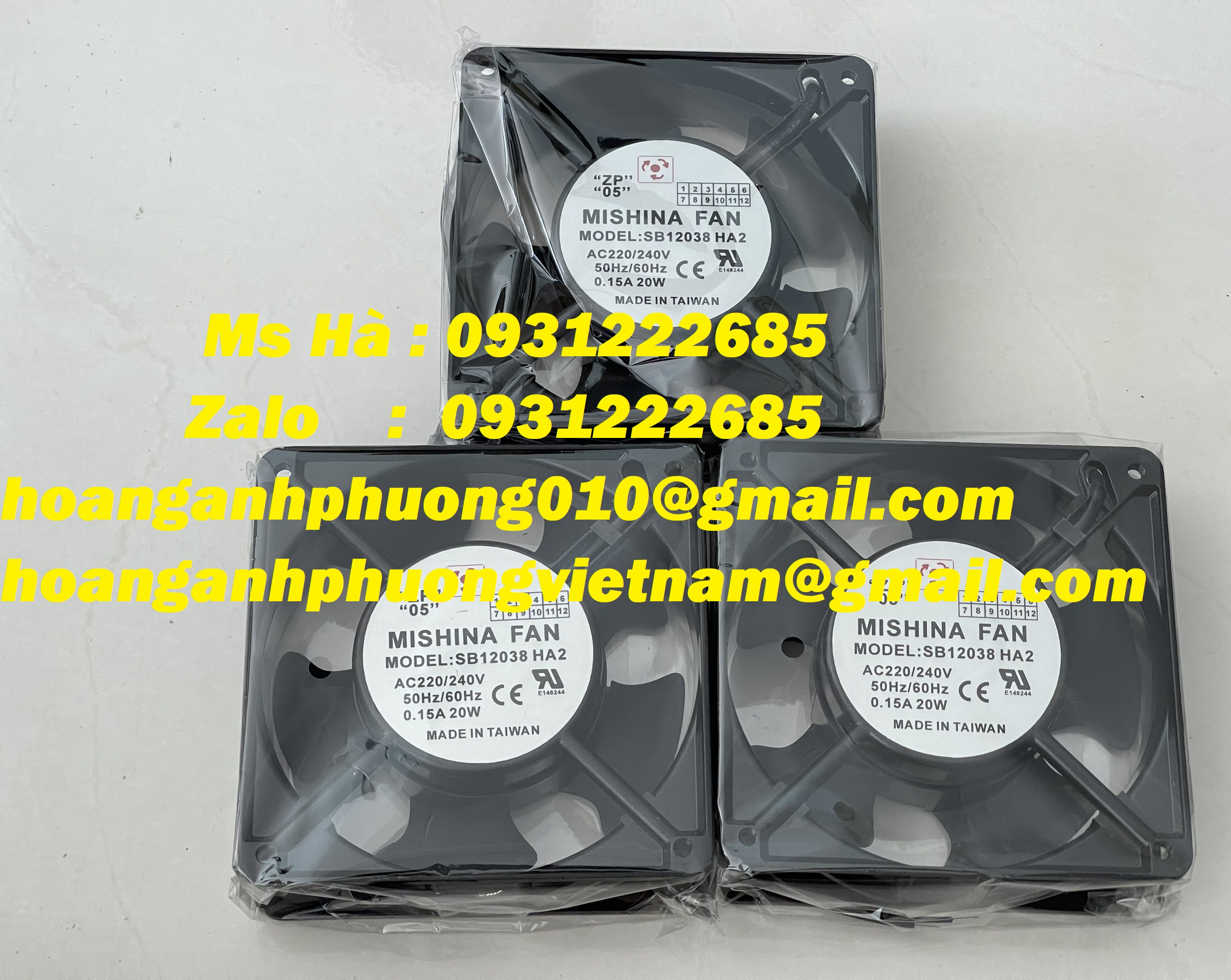 Quạt công nghiệp Mishina giá tốt toàn quốc SB12038 HA2 hàng mới