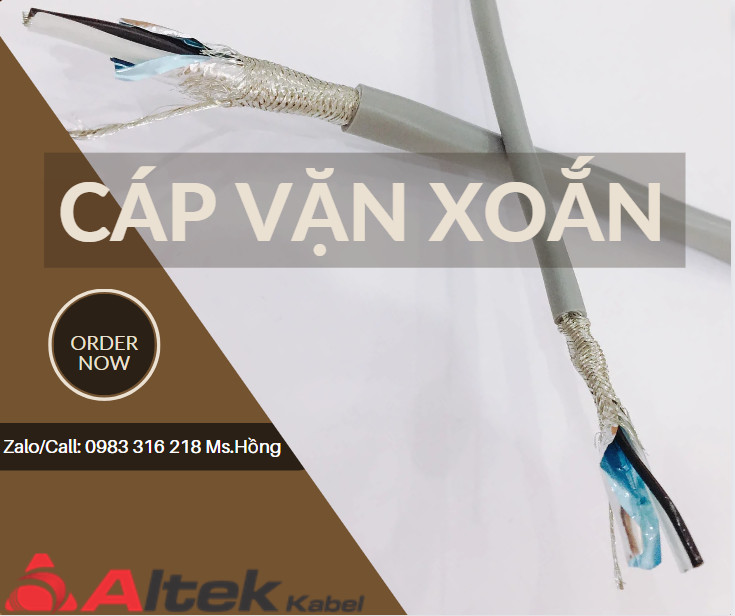 Cáp tín hiệu vặn xoắn 1,2,3( Pair) Altekkabel