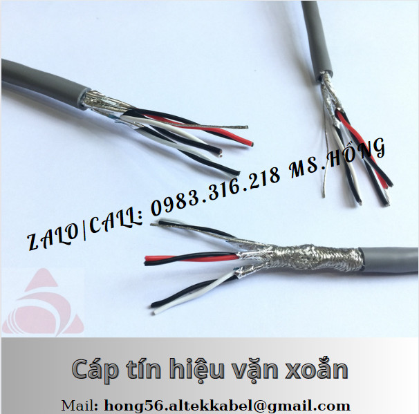 Cáp tín hiệu vặn xoắn 1,2,3( Pair) Altekkabel