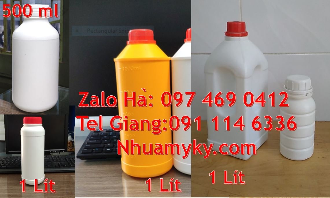 Bán chai nhựa 1l có nắp thoát khí đựng chất lỏng,chai nhựa 0.5l giá rẻ