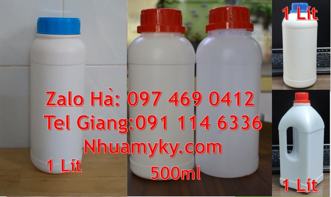 Bán chai nhựa 1l có nắp thoát khí đựng chất lỏng,chai nhựa 0.5l giá rẻ