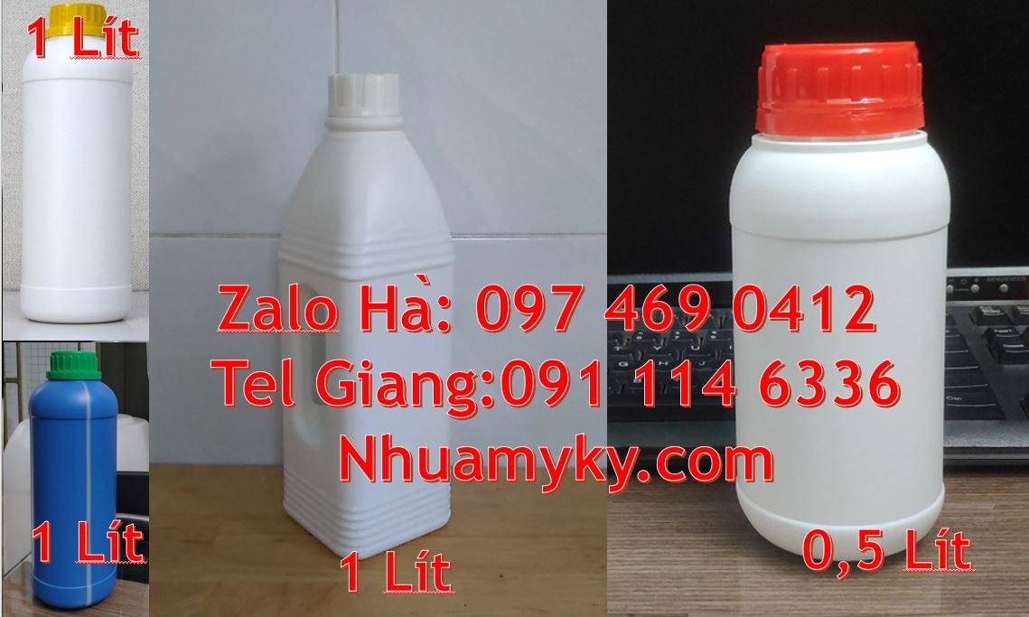 Bán chai nhựa 1l có nắp thoát khí đựng chất lỏng,chai nhựa 0.5l giá rẻ