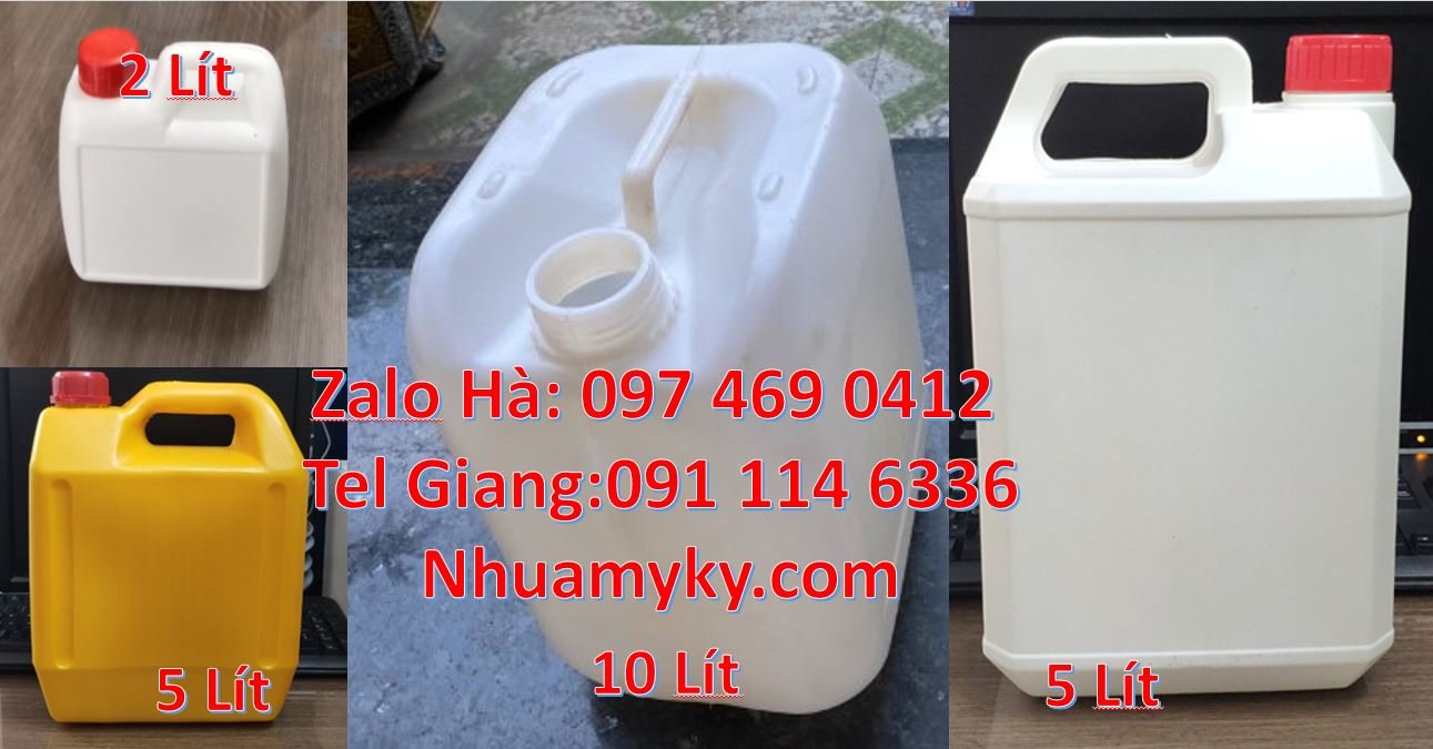 Bán can nhựa 10l có nắp thoát khí đựng nước uống,can nhựa 4l đựng tươn