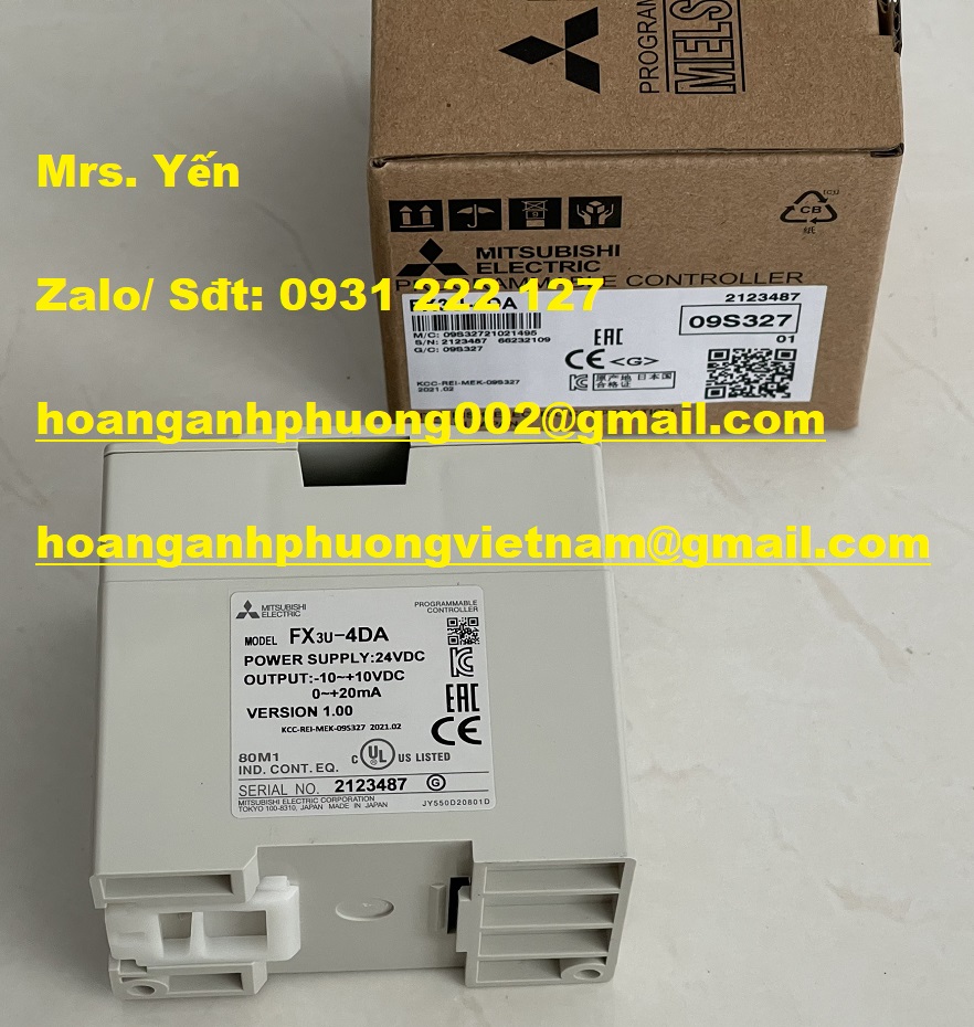 FX3U-4DA MÔ ĐUN MỞ RỘNG GIÁ TỐT BH 12 THÁNG