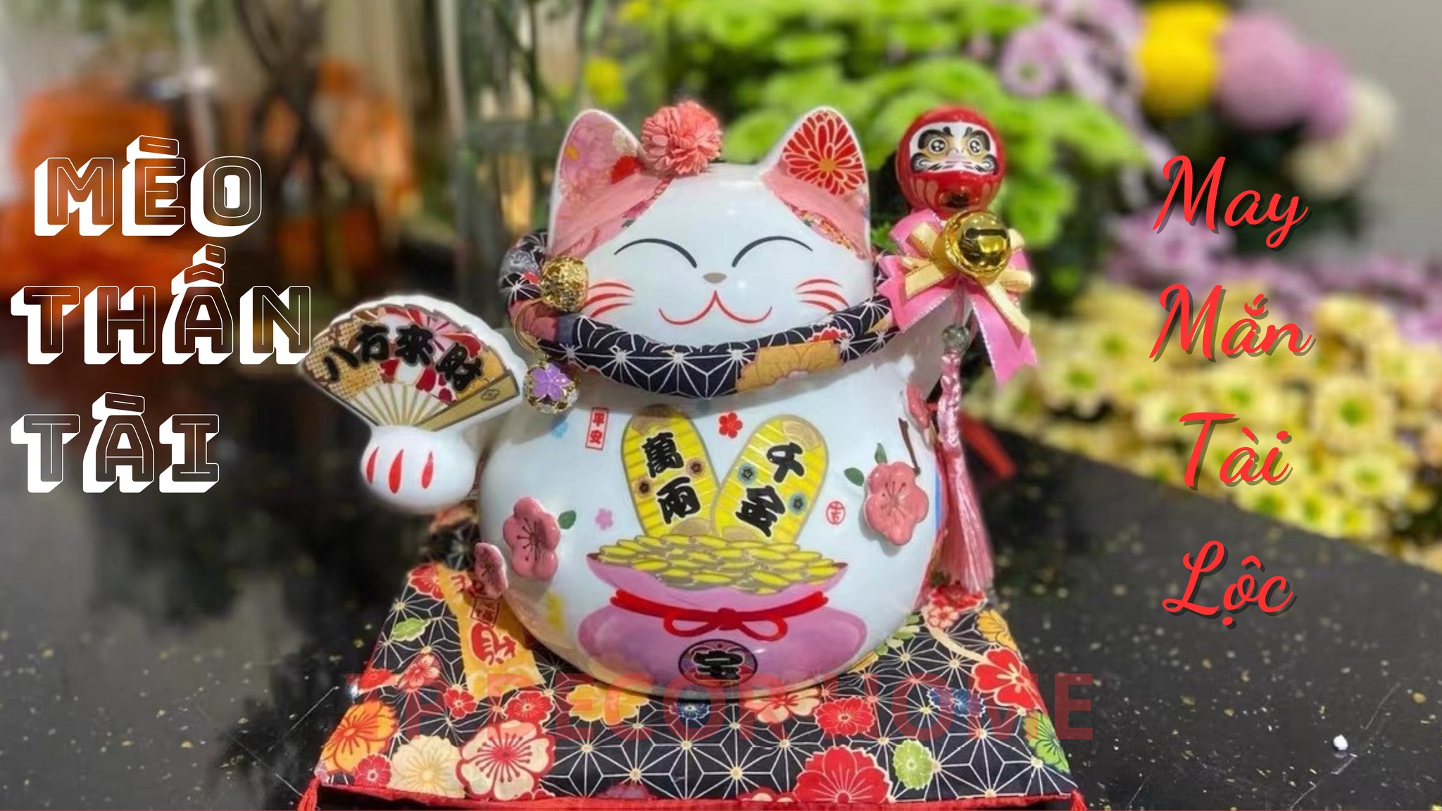 Decor phong thuỷ- mèo tiết kiệm-mèo thần tài