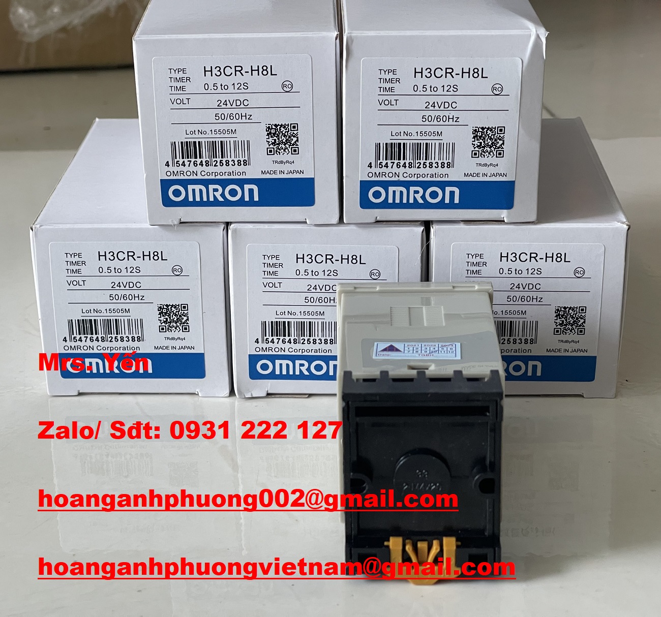 H3CR-H8L 24V AC/DC TIMER OMRON GIÁ TỐT TẠI HOÀNG ANH PHƯƠNG