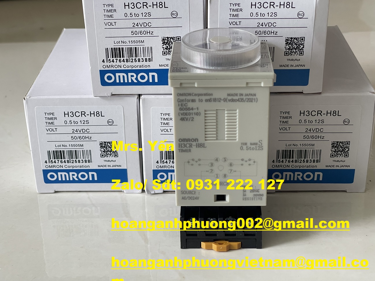 H3CR-H8L 24V AC/DC TIMER OMRON GIÁ TỐT TẠI HOÀNG ANH PHƯƠNG