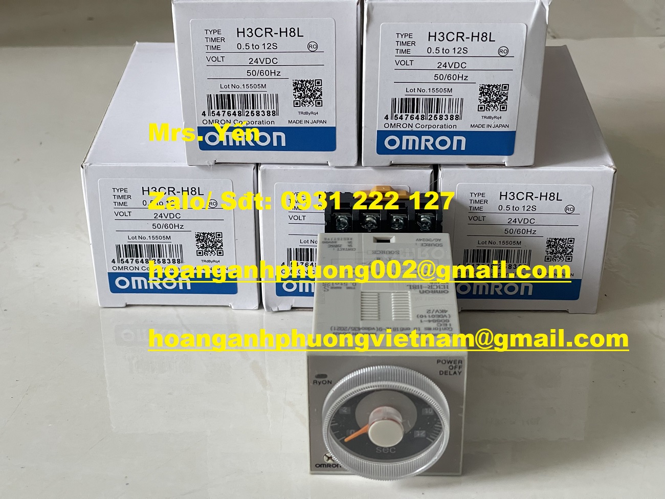 H3CR-H8L 24V AC/DC TIMER OMRON GIÁ TỐT TẠI HOÀNG ANH PHƯƠNG