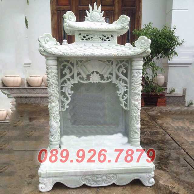Mẫu cây hương, am thờ, miếu thờ bằng đá có mái che đẹp bán Đồng Nai