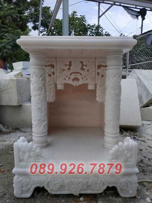 Đồ thờ đá - Mẫu trang thờ, cây hương thờ bằng đá bán Kiên Giang