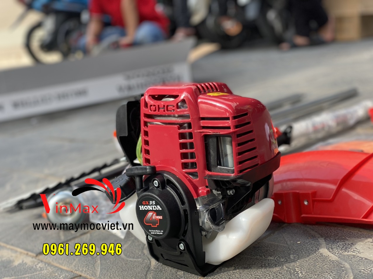 Máy cắt tỉa cành trên cao GX35 động cơ 4 thì đa chức năng