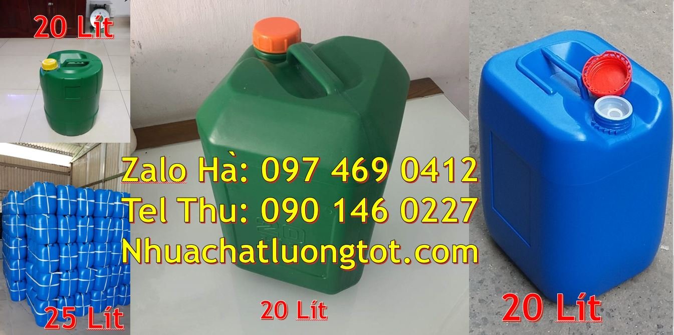 Bán can nhựa 25l có nắp thoát khí đựng nước tẩy rửa,can nhựa 20l màu đ